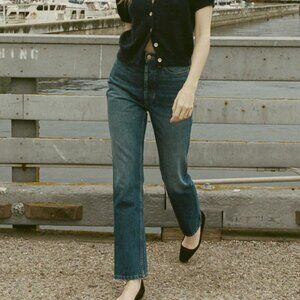 Doen Diana High Rise Jeans in Bleu D'hier Wash. Size 29. NWT!